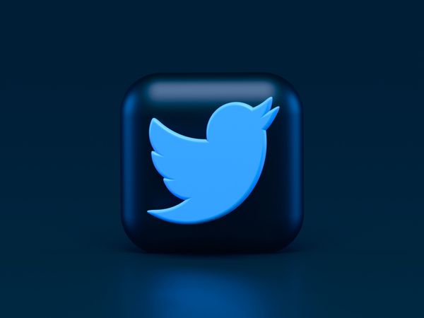 Twitter 3D icon concept
